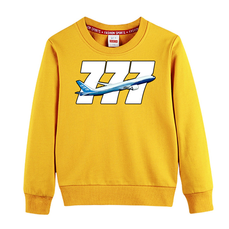 Super Boeing 777 Designed "CHILDREN" Sweatshirts