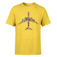 Thumbnail for Colourful Airplane Designed T-Shirts