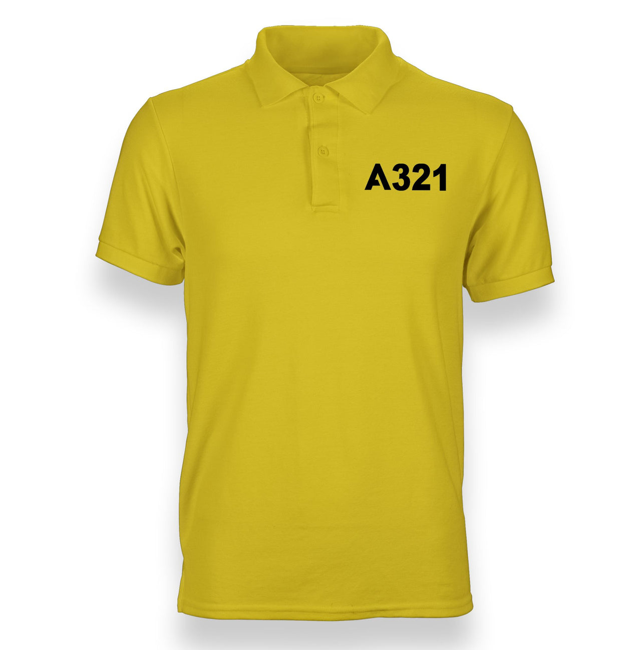 A321 Flat Text Designed "WOMEN" Polo T-Shirts