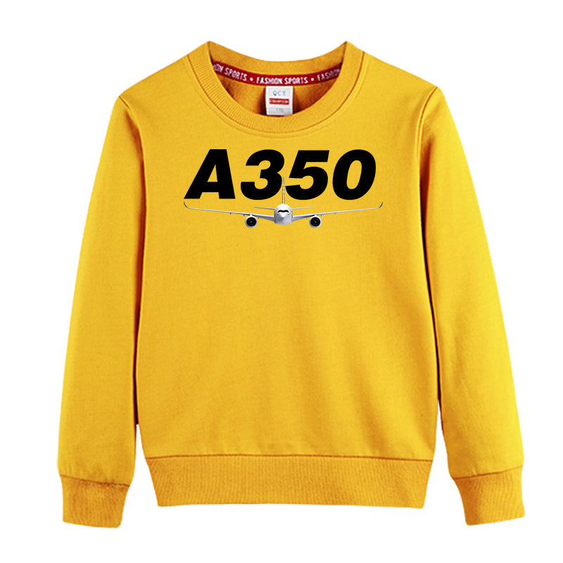Super Airbus A350 Designed "CHILDREN" Sweatshirts