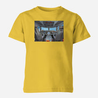 Thumbnail for Embraer E190 Cockpit Designed Children T-Shirts