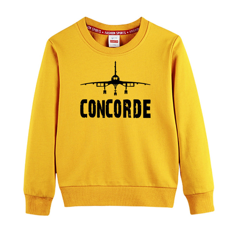 Concorde & Plane Designed "CHILDREN" Sweatshirts