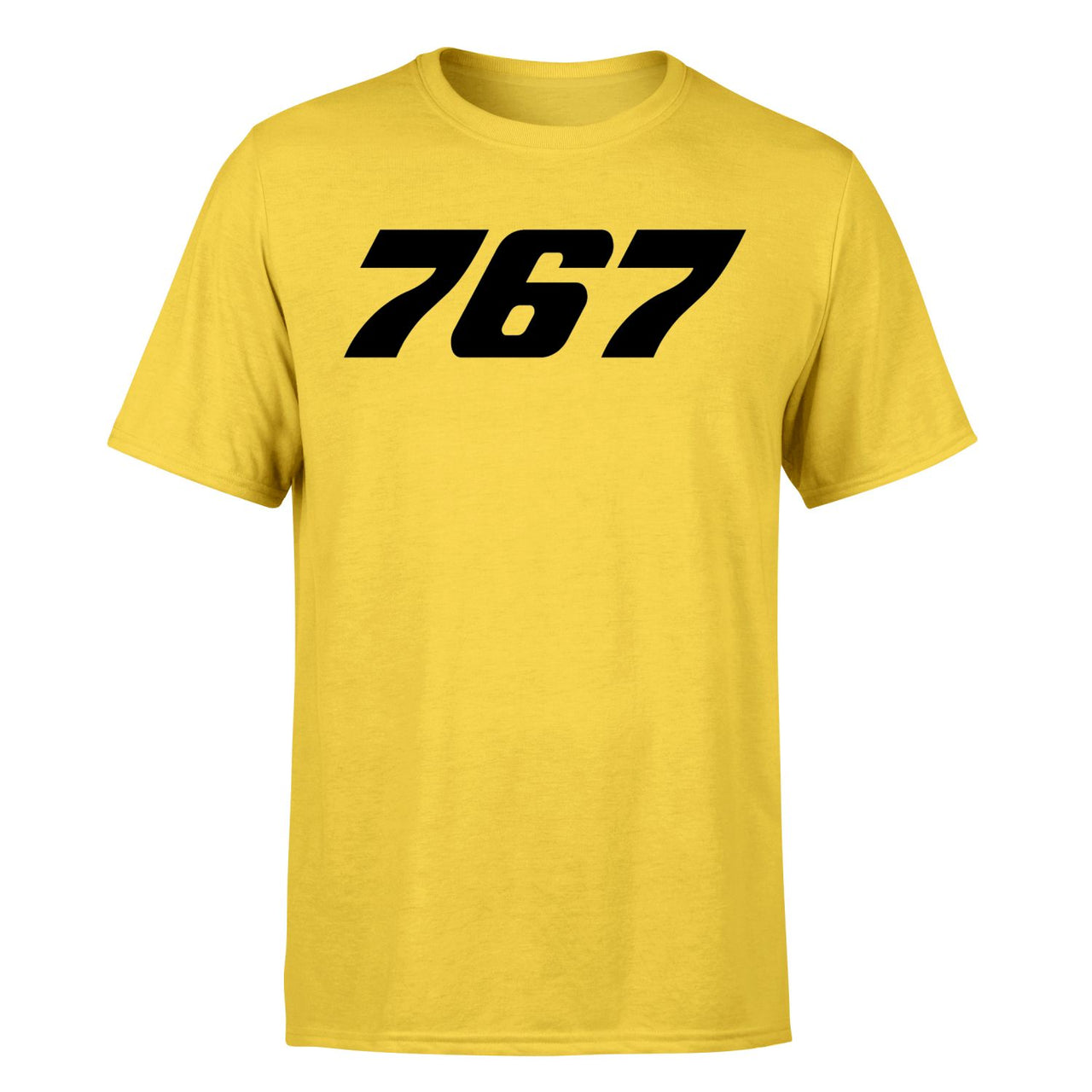 767 Flat Text Designed T-Shirts