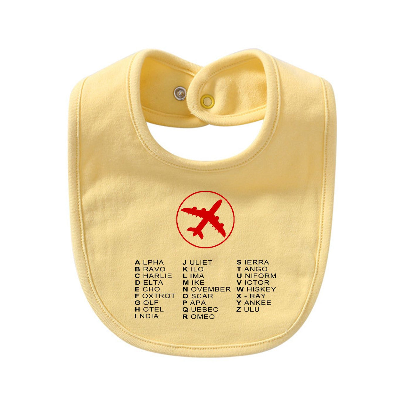 Aviation Alphabet 2 Designed Baby Saliva & Feeding Towels