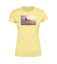Thumbnail for Super Cruising Airbus A380 over Clouds Designed Women T-Shirts