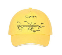 Thumbnail for How Planes Fly Designed Hats Pilot Eyes Store Yellow 
