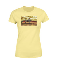 Thumbnail for Fighter Jet 35 at Airbase Designed Women T-Shirts