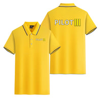 Thumbnail for Pilot & Stripes (3 Lines) Designed Stylish Polo T-Shirts (Double-Side)