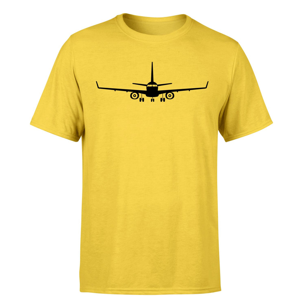 Embraer E-190 Silhouette Plane Designed T-Shirts
