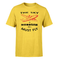 Thumbnail for The Sky is Calling and I Must Fly Designed T-Shirts