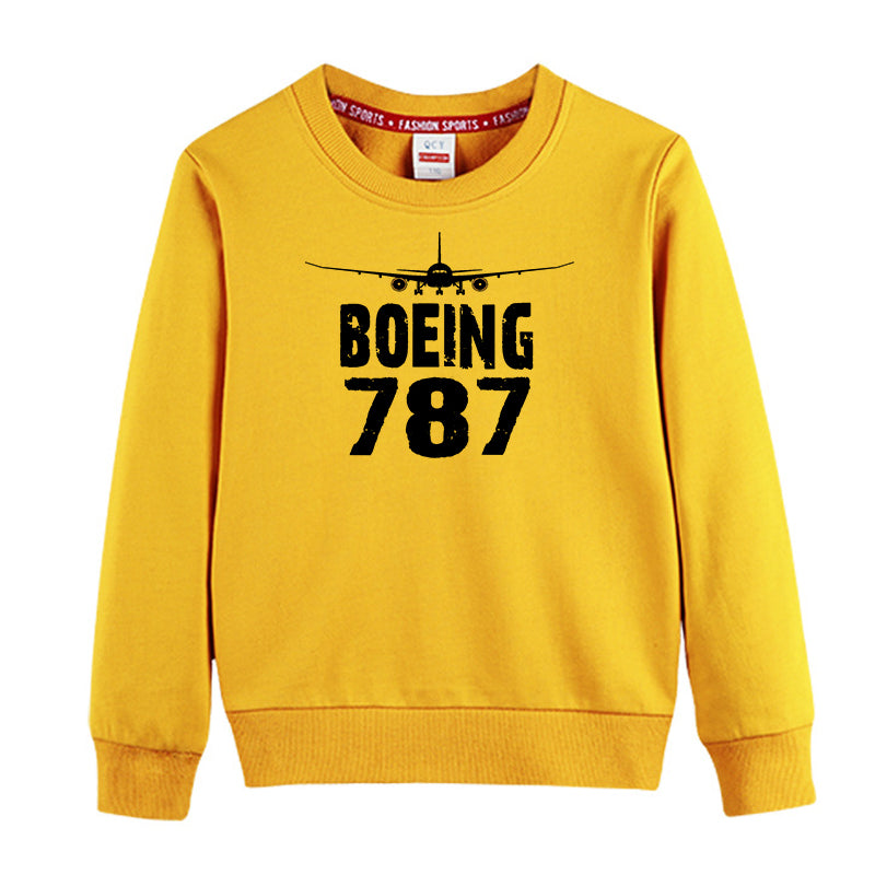 Boeing 787 & Plane Designed "CHILDREN" Sweatshirts