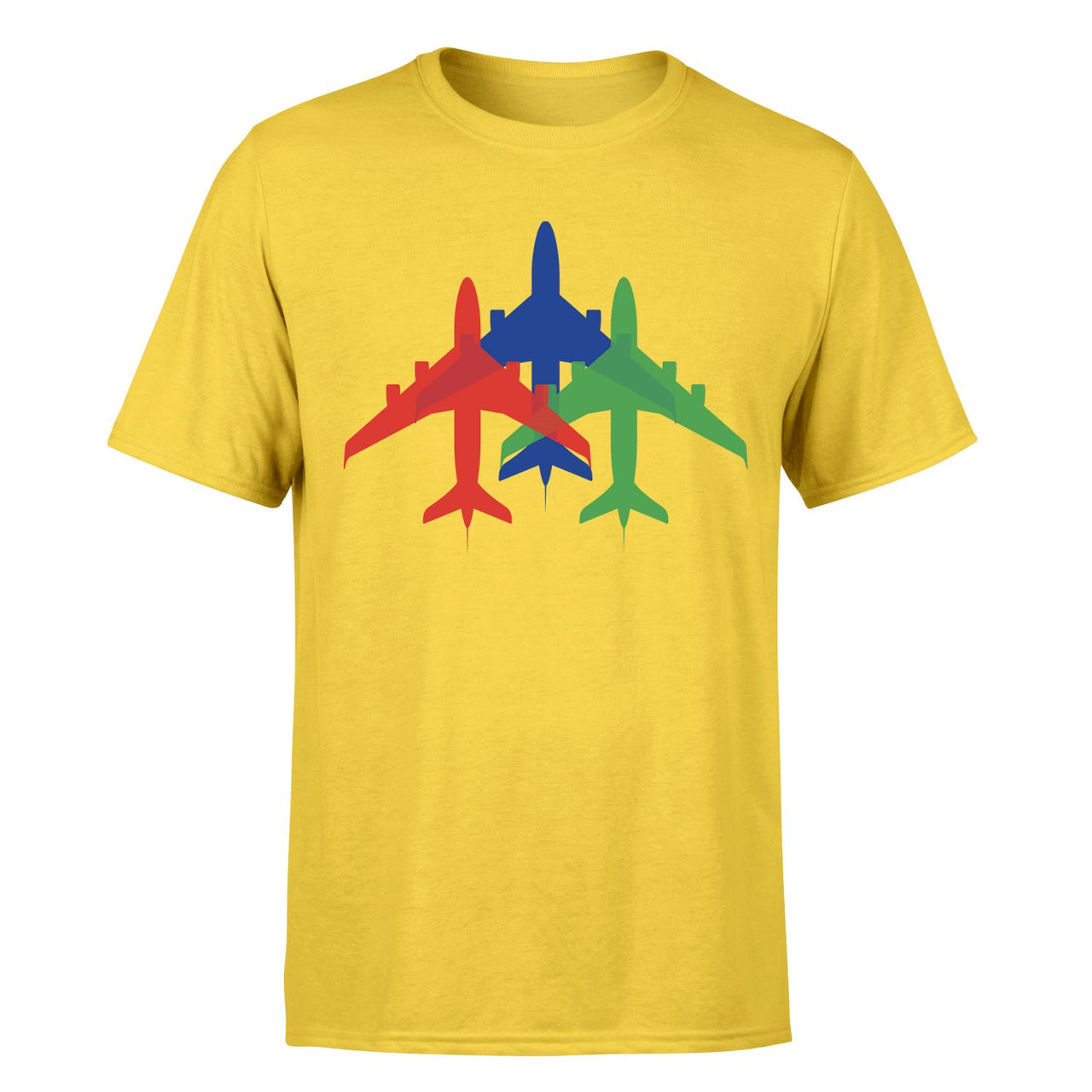 Colourful 3 Airplanes Designed T-Shirts - view 16