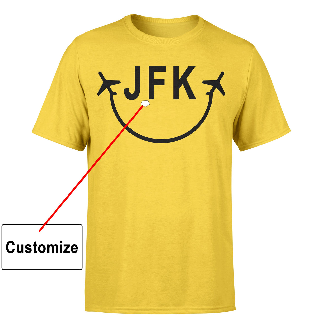 Customizable SMILE Designed T-Shirts