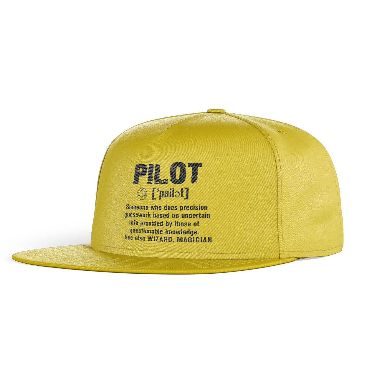 Pilot [Noun] Designed Snapback Caps & Hats