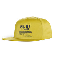 Thumbnail for Pilot [Noun] Designed Snapback Caps & Hats