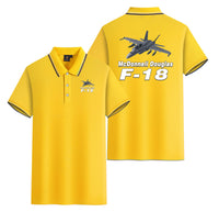 Thumbnail for The McDonnell Douglas F18 Designed Stylish Polo T-Shirts (Double-Side)