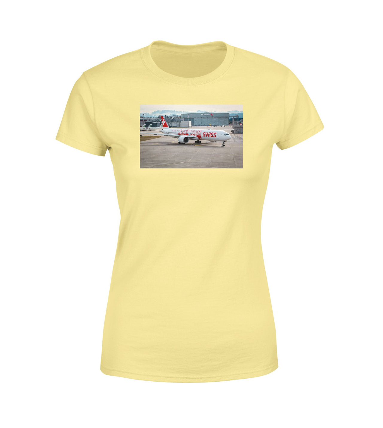 Boeing 777 Swiss Foto Designed Women T-Shirts