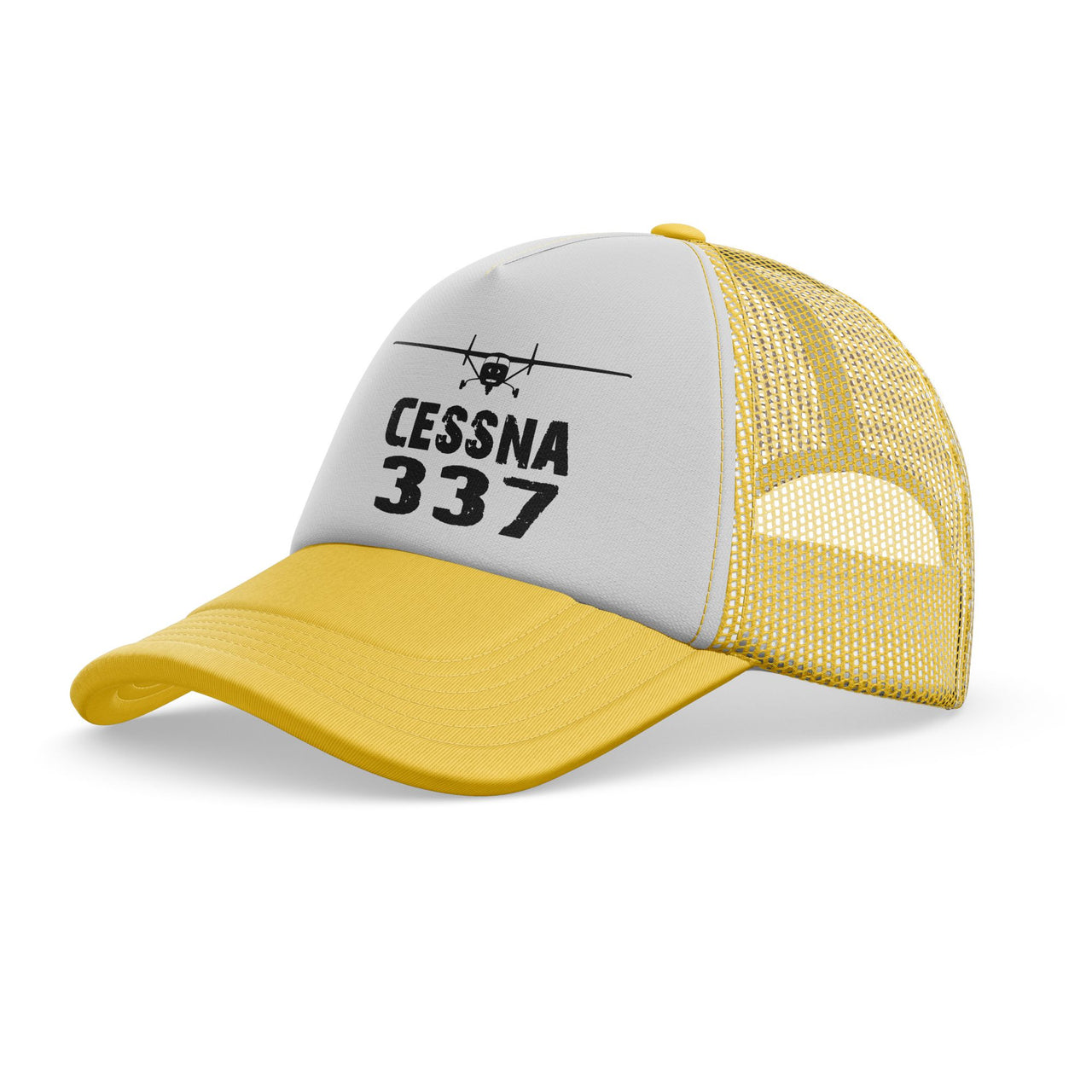 Cessna 337 & Plane Designed Trucker Caps & Hats