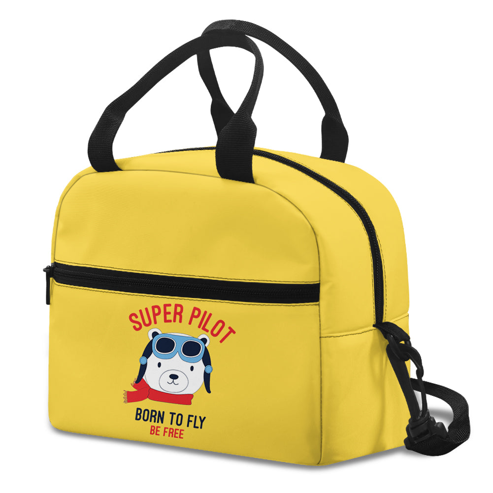 Super Pilot - Born To Fly Designed Lunch Bags