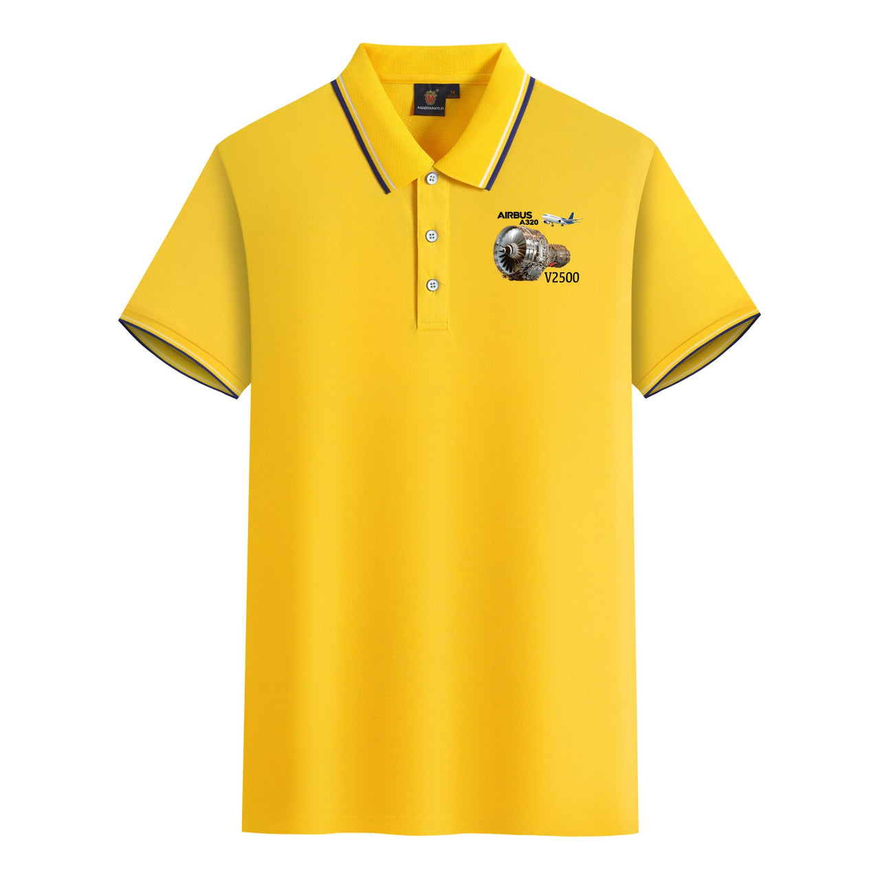 Airbus A320 & V2500 Engine Designed Stylish Polo T-Shirts