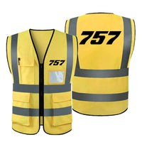 Thumbnail for 757 Flat Text Designed Reflective Vests