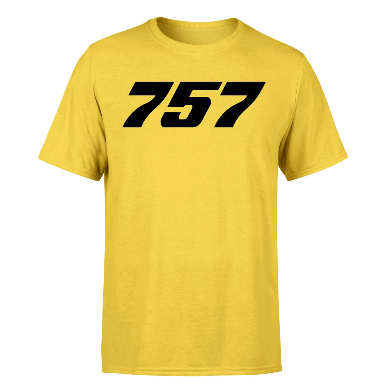 757 Flat Text Designed T-Shirts