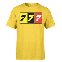 Thumbnail for Flat Colourful 777 Designed T-Shirts