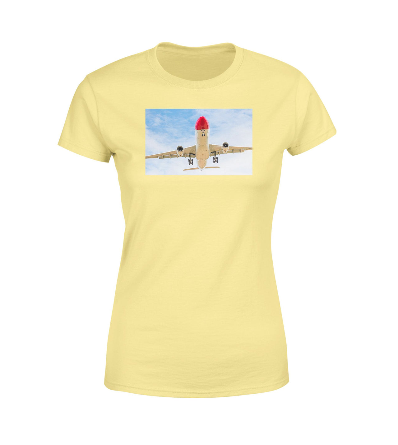 Beautiful Airbus A330 on Approach Designed Women T-Shirts