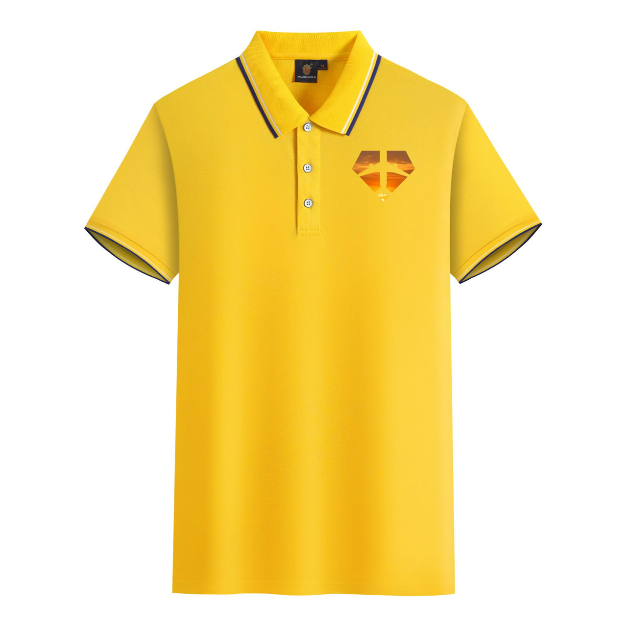 Supermen of The Skies (Sunset) Designed Stylish Polo T-Shirts