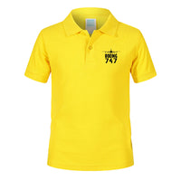 Thumbnail for Boeing 747 & Plane Designed Children Polo T-Shirts