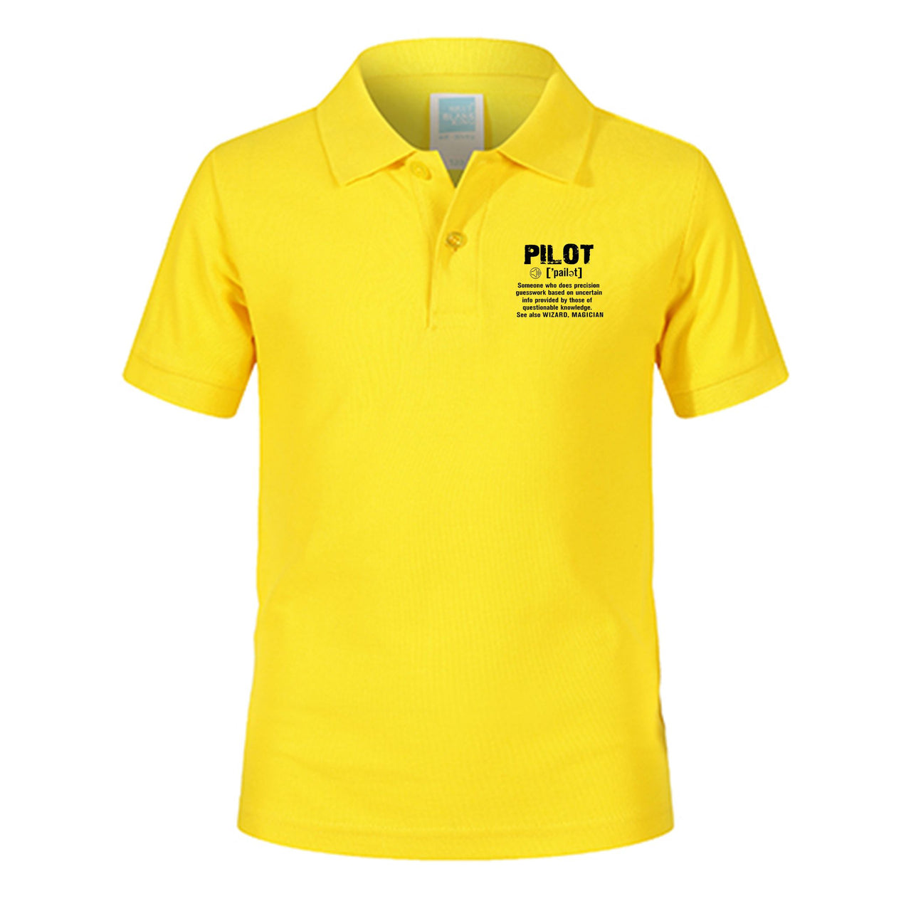 Pilot [Noun] Designed Children Polo T-Shirts