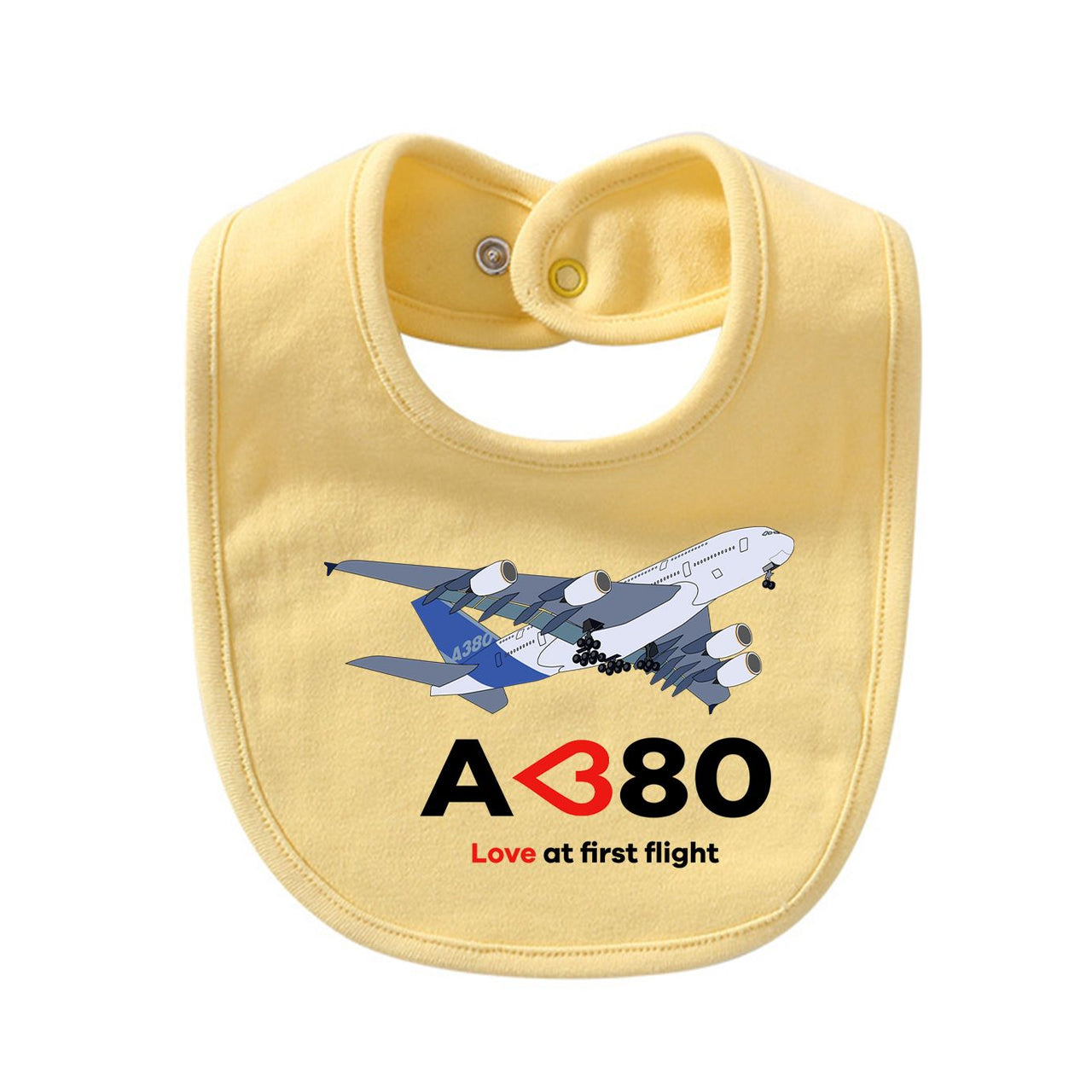 Airbus A380 Love at first flight Designed Baby Saliva & Feeding Towels