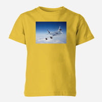 Thumbnail for Cruising Lufthansa's Boeing 747 Designed Children T-Shirts