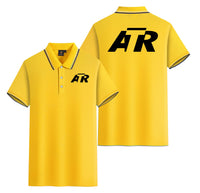 Thumbnail for ATR & Text Designed Stylish Polo T-Shirts (Double-Side)