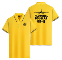 Thumbnail for McDonnell Douglas MD-11 & Plane Designed Stylish Polo T-Shirts (Double-Side)