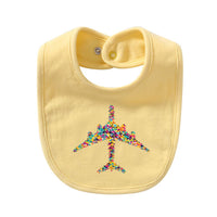 Thumbnail for Colourful Airplane Designed Baby Saliva & Feeding Towels