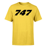 Thumbnail for 747 Flat Text Designed T-Shirts