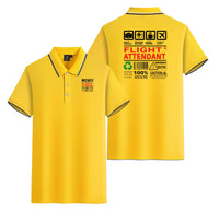 Thumbnail for Flight Attendant Label Designed Stylish Polo T-Shirts (Double-Side)