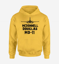 Thumbnail for McDonnell Douglas MD-11 & Plane Designed Hoodies