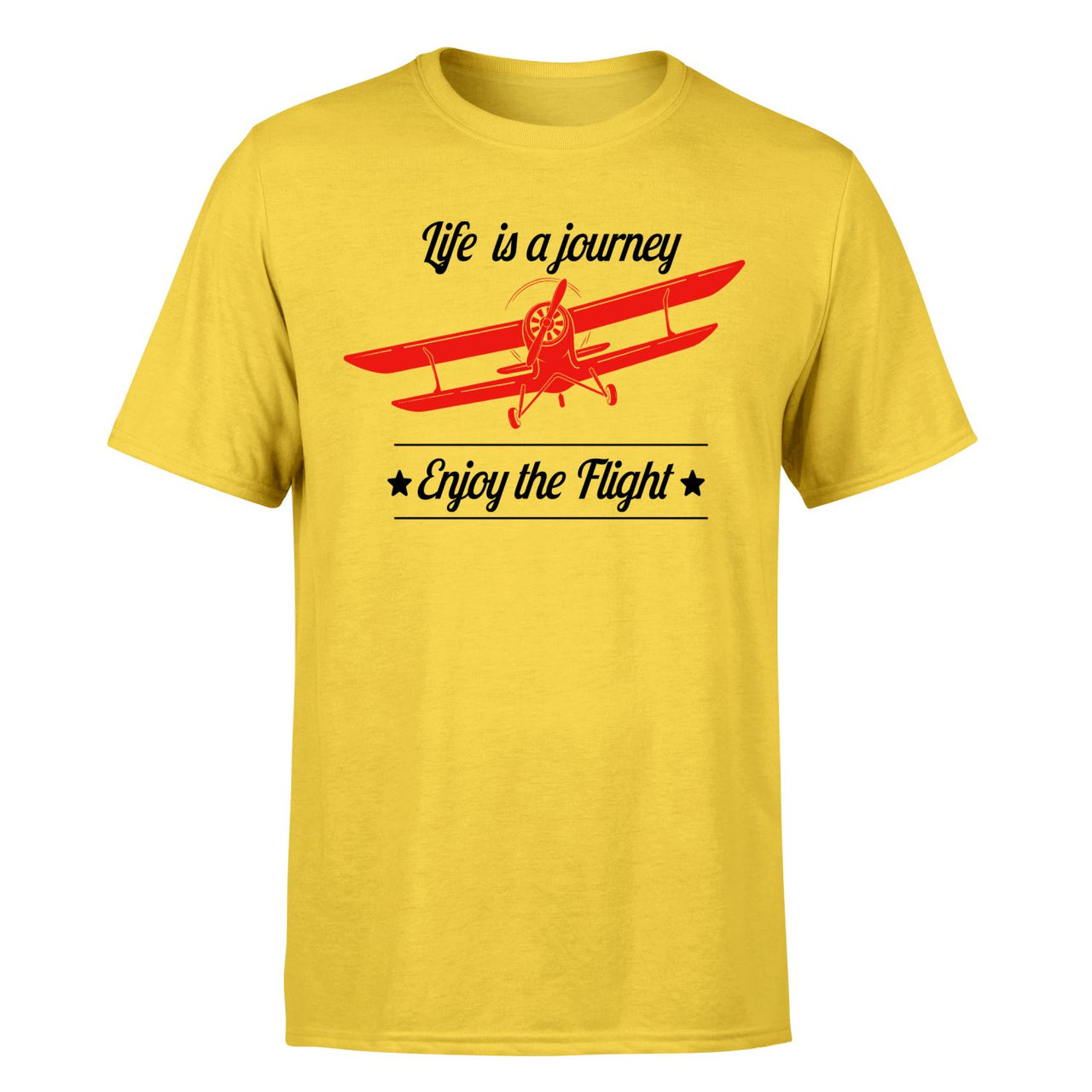 Life is a journey Enjoy the Flight Designed T-Shirts