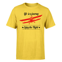 Thumbnail for Life is a journey Enjoy the Flight Designed T-Shirts
