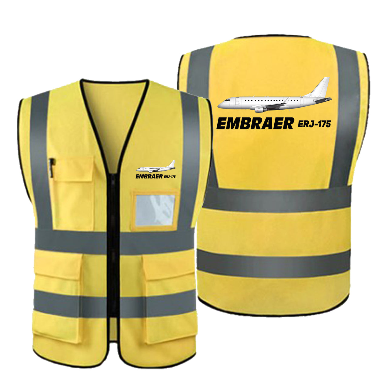 The Embraer ERJ-175 Designed Reflective Vests