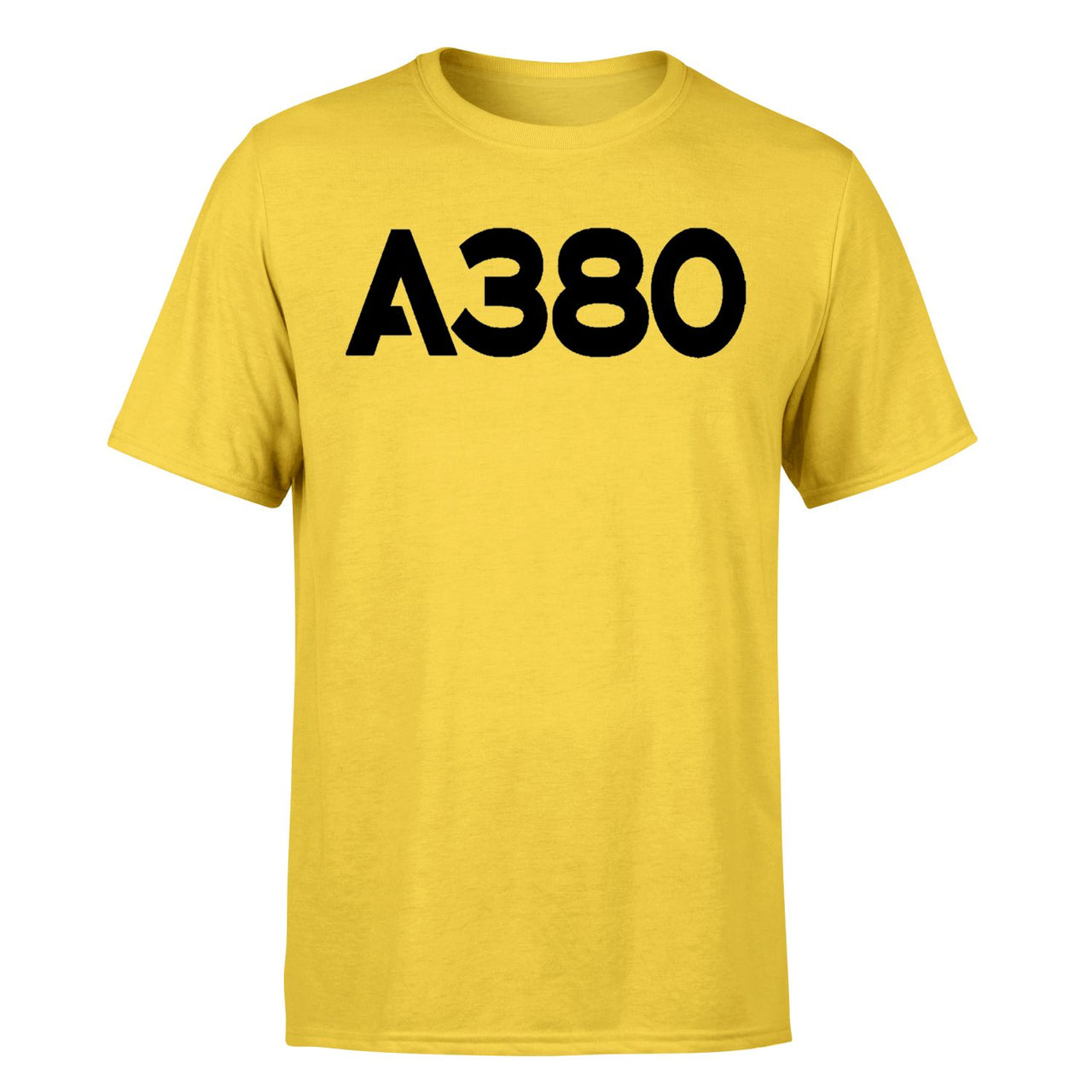 A380 Flat Text Designed T-Shirts