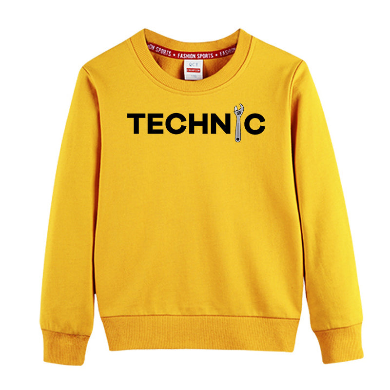 Technic Designed "CHILDREN" Sweatshirts