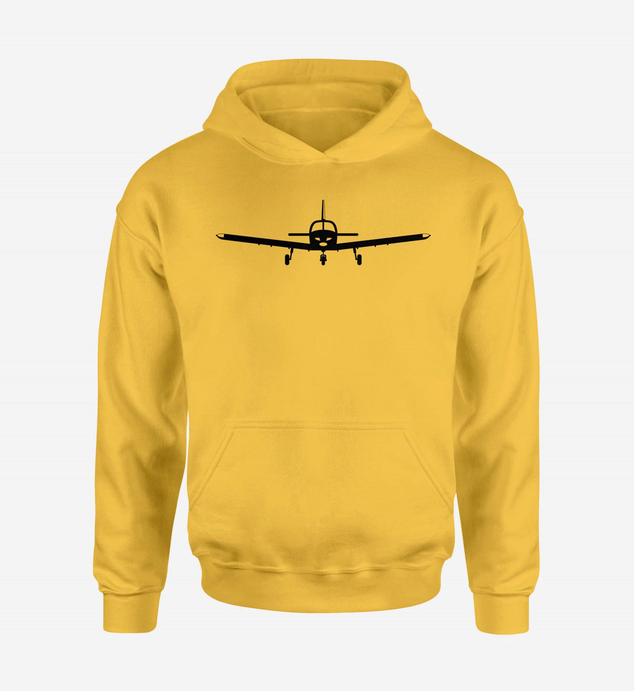 Piper PA28 Silhouette Plane Designed Hoodies