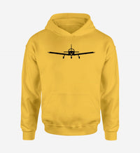Thumbnail for Piper PA28 Silhouette Plane Designed Hoodies