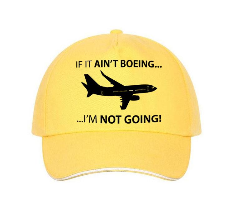 If It Ain't Boeing, I am not Going Hats Pilot Eyes Store Yellow 