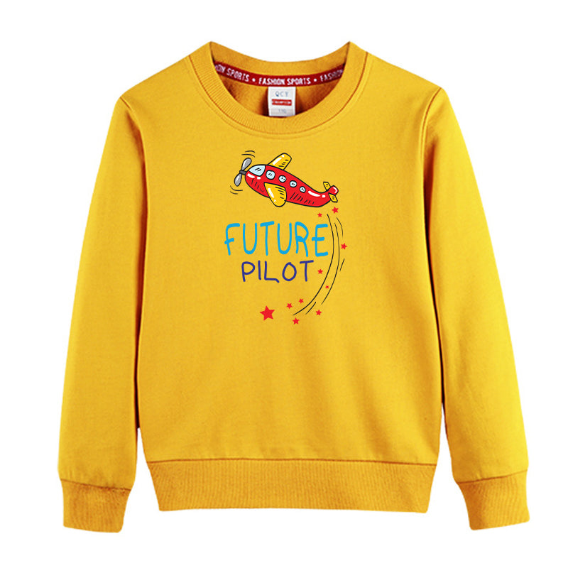 Future Pilot (Airplane) Designed "CHILDREN" Sweatshirts