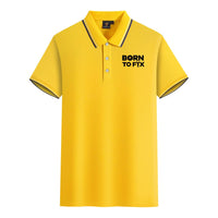 Thumbnail for Born To Fix Airplanes Designed Stylish Polo T-Shirts