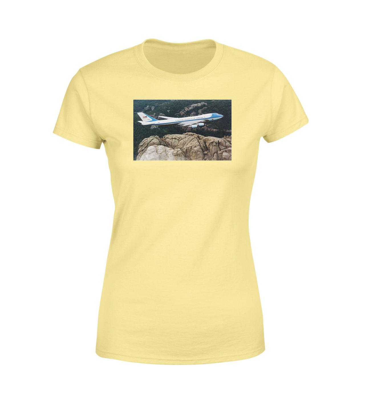 Cruising United States Of America Boeing 747 Designed Women T-Shirts